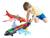 Brinquedo infantil avião Com Som Luzes Coloridas A-380 Bate e Volta Aviãozinho Rosa