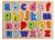 Brinquedo Infantil de Encaixe Montessori de Madeira Modelo B - Pedagógico e Educativo com letras números formatos símbolos matemáticos tabuada Alfabeto em letra impressa