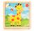 Brinquedo Infantil  Quebra Cabeça Madeira 9 peças Girafa