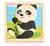 Brinquedo Infantil  Quebra Cabeça Madeira 9 peças Panda