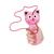Brinquedo Mágico Gatinho Com Corda Flutuante - Toyng Rosa