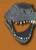 Brinquedo Máscara Dinossauro Dino Mask Blister - Kids Zone Cinza