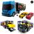 Brinquedo Menino Caminhão Cegonheiro + 2 Carrinhos Mini - Cores Azul