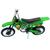Brinquedo Moto Motocross Pneus Borracha p/ Coleção Verde