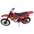 Brinquedo Moto Motocross Pneus Borracha p/ Coleção Vermelho