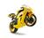Brinquedo Moto Racing Motorcycle Roma Várias Cores Amarelo