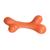 Brinquedo Osso de Nylon sabor carne para Cachorros Mimo Pet - PP163 LARANJA