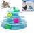 Brinquedo Para Gatos Pet Torre de Trilhas 3 Níveis Bolinhas Azul
