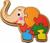 Brinquedo Pedagógico Madeira Quebra Cabeça Infantil Animais E Veículos Premium Elefante