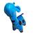 Brinquedo Pelúcia Para Cães Girafa Divertida Azul