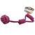 Brinquedo Pet Rope Catchball Interativo Corda Mordedor Cães Rosa