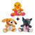 Brinquedos De Pelúcia Pet Para Cães E Gatos Kit 3 Bichinhos SORTIDOS Marrom