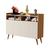 Buffet Aparador Balcão Sala Jantar Estar Wind Retro 4 Portas Nature / Off White