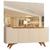 Buffet para Sala de Jantar 4 Portas Grecia Mavaular Off White / Naturalle