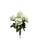 Buquê de Flor Rosa com 7 Flores Artificial Kit c/2 Branca