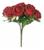 Buquê De Flores Artificial Com 9 Flores Muito Realista Decorações Arranjos Buquê de Noivas  Vermelha