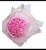 Buquê De Rosa artificial  De Cetim Com 12 Botões De Rosa rosa claro
