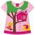 Busa Infantil KYLY Menina Casinha Camiseta Camisa Tam 4 a 8 Rosa cupcake