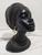 Busto Africana rosto Estatueta 25cm em Resina decoração matriz importada preto