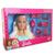 Busto da Barbie Hair Styling com Acessórios - Pupee Azul e rosa
