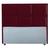 Cabeceira Ana Cama Box Painel Casal 140 Suede  BORDO