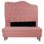 Cabeceira Atena para cama box com Baú Bia Sapateira para Quartos Closet Decoração Botão Strass 160cm Nanda Decor suede rose