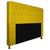 Cabeceira Brenda Para Cama Box King Size 195cm com Capitonê Suede - Ecotec Decor Amarelo