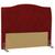 Cabeceira Cama Box Casal 140 cm Colônia Suede Vermelho - D'Monegatto Suede Vermelho