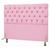 Cabeceira Cama Box Queen 1,6 M Casal Estofada Almofadada Lisboa Suede Rosa Claro