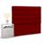Cabeceira Cama Box Solteiro 90cm Greta Suede e 1 mesa de cabeceira Branco - Mpozenato Suede Vermelho