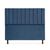 Cabeceira Cancun para Cama Box Casal 140cm Suede - Ecotec Decor Azul Marinho