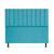 Cabeceira Cancun Para Cama Box King Size 195cm Suede - Ecotec Decor Azul Turquesa