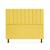 Cabeceira Cancun Para Cama Box Solteiro 90cm Suede - Renascer Decor Amarelo