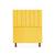 Cabeceira Cancun Para Cama Box Solteiro 90cm Suede - Renascer Decor Amarelo