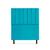 Cabeceira Cancun Para Cama Box Solteiro 90cm Suede - Renascer Decor Azul turquesa