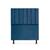 Cabeceira Cancun Para Cama Box Solteiro 90cm Suede - Renascer Decor Azul marinho