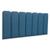 Cabeceira Casal Estofada de Colar na Parede Kit 7 Placas Modelo Arredondada - Várias Cores LINHO Azul