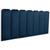 Cabeceira Casal Estofada de Colar na Parede Kit 7 Placas Modelo Arredondada - Várias Cores VELUDO Azul Marinho