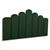 Cabeceira Casal Estofada de Colar na Parede Kit 7 Placas Modelo Concha - Várias Cores VELUDO Verde Musgo