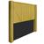 Cabeceira Casal Minsk P02 140 cm para cama Box Suede - Amarena Móveis Amarelo