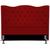 Cabeceira Casal Queen Box Estofada Capitone 160Cm Dunas Suede vermelho