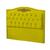 Cabeceira Casal Queen Size Estofada para Cama Box Maitê Veludo amarelo