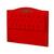 Cabeceira Casal Queen Size Estofada para Cama Box Maitê Veludo vermelho