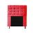 Cabeceira Copenhague Para Cama Box Solteiro 90cm com Capitonê Suede - Ecotec Decor Vermelho