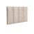 Cabeceira de Cama Box Painel Suspensa  Solteiro Perola Varias Cores 90x55-Jc Moveis Off White