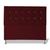 Cabeceira De Cama Box Slim Cristal King 195 cm Suede Vermelho Scarlatti Dimazza Móveis Vermelho escuro