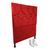 Cabeceira de Cama Box Solteiro + Frame 90cm Estofada Maju Ct Vermelho