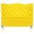 Cabeceira de Cama Casal Box King Size Estofada 1,95m Dunas Nanda Decor Suede amarelo