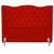 Cabeceira de Cama Casal Box King Size Estofada 1,95m Dunas Nanda Decor Suede vermelho