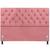 Cabeceira de Cama Casal Box King Size Estofada Capitone 1,95m Cristal Nanda Decor Suede Rose